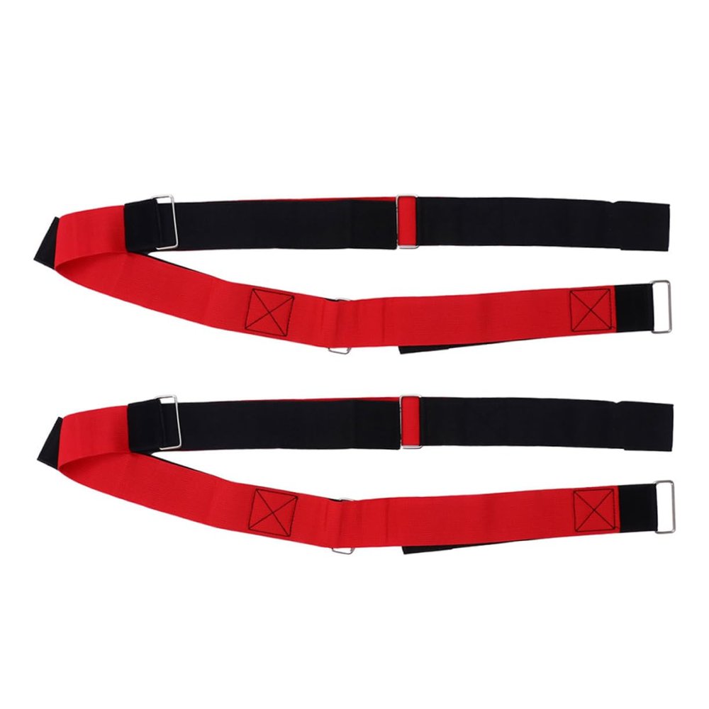 JOINPAYA 1pair Giant Outdoor Teamwork Training Webbing Footsteps Belt Fun Game Props for Participants for Team Building Activities