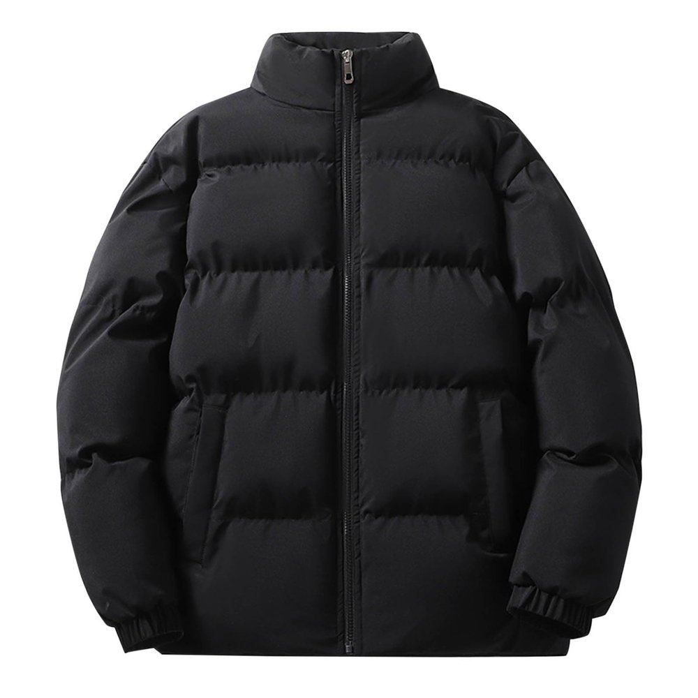 Akklian womens fashion Women's Quilted Puffer Jacket 2024 Winter Warm Heavyweight Down Jacket Baggy Oversized Full Zip Jacket with Pocket