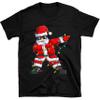 UNIDESGIFTS Dabbing Santa Shirt for Boys Girls Christmas Tree Lights Ugly Sweater for Kids Toddler Funny X-mas Gifts Sweatshirt Size 3T Black view 1