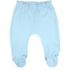 123 Bear Baby Soft Cotton Spandex Pants with Feet Multipack (Blue A 4pk, Newborn) view 4