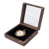 AUEAR, 1 Pack Walnut Wood Pocket Watch Box Portable Single Display Storage Travel Case Organizer view 1