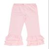RuffleButts Baby/Toddler Girls Stretchy Flare Pants w/Ruffles - Pink Kids, 6 view 1