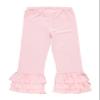 RuffleButts Baby/Toddler Girls Stretchy Flare Pants w/Ruffles - Pink Kids, 6 view 3