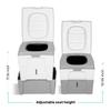 TROBOLO WandaGO Composting Toilet, Portable Outdoor Camping Toilet, Urine Diverting Dry Toilet With Height Adjustment view 3