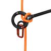 KLLJRFW 9 Rescue Figure, 9 Shape Rigging Descender Anti Falling Outdoor Climbing Gear Speed Descent Device for Rock Climbing Belay and Rappelling Equipment (Black) view 1