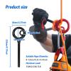KLLJRFW 9 Rescue Figure, 9 Shape Rigging Descender Anti Falling Outdoor Climbing Gear Speed Descent Device for Rock Climbing Belay and Rappelling Equipment (Black) view 2