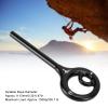 KLLJRFW 9 Rescue Figure, 9 Shape Rigging Descender Anti Falling Outdoor Climbing Gear Speed Descent Device for Rock Climbing Belay and Rappelling Equipment (Black) view 4