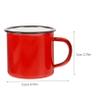 BCOATH 4pcs Portable Camping Mugs Enamel Coffee Cups Tea Cups Water Reusable Enamel Mugs Retro Style for Outdoor Travel view 2
