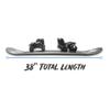 Grizzly Recreation Kid's Beginner Snowboard 95cm, Shadow Black view 3