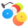 FOYTOKI 1set Soccer Training Marker Durable Pe Sign Discs for Football Basketball and Agility Drills Bright Color Design for Gym Class and Sports Activities view 1