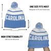 Hoiboo Carolina Beanie Knit Hat with Pom Winter Cuffed Cap Sport Fans Gift for Men Women view 4