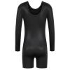 BAOHULU Leotard for Girls Gymnastics Toddler Tank Biketards Shorts Shiny Diamond Kids Dancewear B390_Black_150 view 2