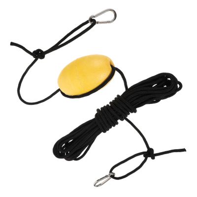 Gogogmee Drift Anchor Tow Throw Buoy Float for Kayak Durable Nylon Leash Line Lightweight and Bright for Fishing Rafting Boating and Activities Yellow