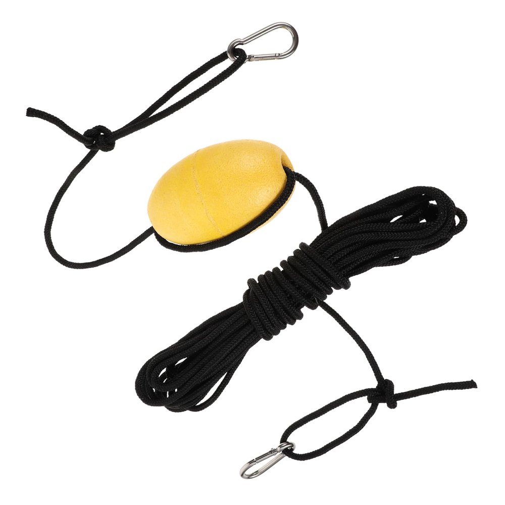 Gogogmee Drift Anchor Tow Throw Buoy Float for Kayak Durable Nylon Leash Line Lightweight and Bright for Fishing Rafting Boating and Activities Yellow