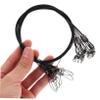 WHAMVOX 10pcs Fishing Wire Leaders Heavy Duty Steel Leader for Saltwater Bite Line Swivels Clips view 3