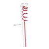 WHAMVOX 2pcs Spiral Fishing Rod Holder Durable Metal Ground Support Bracket for Bank Fishing Stylish Black and Red Design for Outdoor Angling Needs view 3