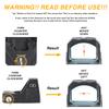 UL2 Red Dot Sight 1x22mm 3 MOA Reticle (RMR Pistol Cut) Reflex Pistol Sight 20mm Picatinny Mount Included (Black) view 4