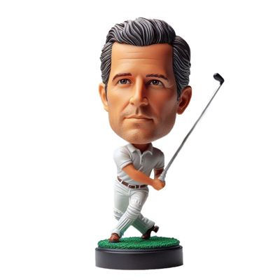 Customized Golfer Bobblehead Male Golf Swing Personalized Figurine Sports Bobblehead Figurine Custom Sports Figures Gifts Birthday Anniversary Retirement Farewell Parties for Golf Enthusiasts