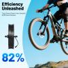 20" E-Bike Front Wheel Conversion Kit, 48V 1000W Fat Snow Tire Motor Kit Electric Bike Wide Front Wheel Hub Motor Brushless Gearless Motor with LCD Display for Electric Snow Bikes and Motorbikes view 2