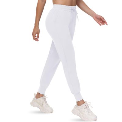 CAMPSNAIL Joggers for Women with Pockets - Womens Sweatpants Yoga Lounge Relaxed-fit Pants for Workout Running White