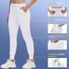 CAMPSNAIL Joggers for Women with Pockets - Womens Sweatpants Yoga Lounge Relaxed-fit Pants for Workout Running White view 3