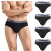 wirarpa Men's Underwear Modal No Fly Briefs Silky Comfortable Underpants 4 Pack, Black, XX-Large view 1