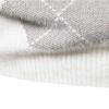 Men's Argyle Sweater Mock Neck Knitted Pullover Sweater Casual Temperament Business Comfy Basic Tops Grey view 4