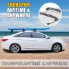 1 Set Universal Car Soft Roof Rack Pads, Luggage Carrier System for Kayak Surfboard Canoe with 2 Heavy Duty Tie Down Straps, 2 Tie Down Rope, 2 Quick Loop Strap 1 view 2