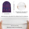 Custom Football Beanie Hat Men Women Personalized Name Winter Cuffed Knit Hats Fashion Toque Cap Sports Fan Gift view 3