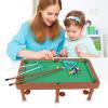 6 in 1 Combo Game Table Set Parent Child Interactive Football Basketball Billiards Hockey Bowling Game for Kids view 3