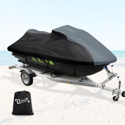 Waterproof Jet Ski Cover for Yamaha Wave Runner GP1800R SVHO/HO 2021-2023, 600D Trailerable Jet Ski Cover with 2 Air Vents, Heavy Duty Oxford All Weather Waverunner Cover
