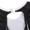 BAOHULU Girls Leotards for Gymnastics & Dance One Piece Sparkly Toddler Kids Athletic Practice Activewear B374_BlackWhite_8A view 3
