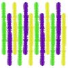Gvhntk 12 Pcs Mardi Gras Feather Boas 5ft Artificial Fluffy Boas Set for Women Costume Halloween Christmas Wedding (Green Purple Yellow) view 1