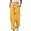 yaoeye Womens Sweatpants 2025 High Waisted Baggy Sweatpants Joggers Sport Active Workout Jogger Pants with Pockets view 1