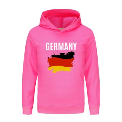 German Boys Girls Hoodies Long Sleeve Germany Flag Pullover Sweatshirt Kids Basic Athletic Top (Hot Pink, 11-12 Years)