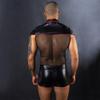 XinYiQu Mens Sexy Lingerie Set Role Play Doctor Uniform Night Club Costume Outfit (Black) view 3
