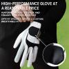 FINGER TEN Golf Gloves Men Right Left Handed Golfer 3/6 Pack Mens Golf Glove Golf Club Head Covers for Woods Driver Fairway Hybrid Value 3 Pack view 4