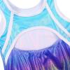 BAOHULU Gymnastics Leotards for Girls Stripes Kids Athletic Apperal Dance Outfit B385_BlueRose_14A view 3
