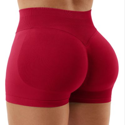 YEOREO Boost Women Workout Gym Impact Shorts Wine