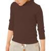 Boys Girls Long Sleeve Shirts T-Shirt Tee Toddler Turtleneck Cotton Basic Layering Collar Shirt Warm (Coffee, 2-3 Years) view 4