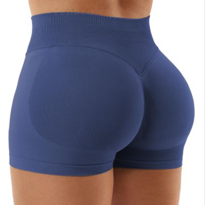 YEOREO Boost Women Workout Gym Impact Shorts Grey Blue