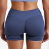 YEOREO Boost Women Workout Gym Impact Shorts Grey Blue view 3