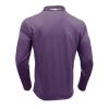 Mens Long Sleeve Polo Shirts Flip Collar Golf Tops Button V Neck Solid Color T Shirts Casual Cotton Tees with Pocket view 4
