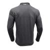 Mens Long Sleeve Polo Shirts Flip Collar Golf Tops Button V Neck Solid Color T Shirts Casual Cotton Tees with Pocket view 4