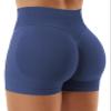 YEOREO Boost Women Workout Gym Impact Shorts Grey Blue view 1