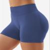 YEOREO Boost Women Workout Gym Impact Shorts Grey Blue view 2