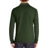 Mens Long Sleeve Polo Shirts Flip Collar Golf Tops Button V Neck Solid Color T Shirts Casual Cotton Tees with Pocket Green-a view 2