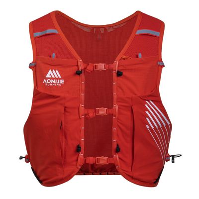 AONIJIE 10L Lightweight Trail Running Vest, Hydration Pack for Men Women, Climbing Hiking Mountaineering Hydration Vest (Orange, S)