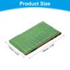 PATIKIL Golf Scorecard Holder, Leather Yardage Book Cover Golf Scorecard Book with Pencil Loop for Golfers Golf Club Golf Club Accessories, Dark Green view 2