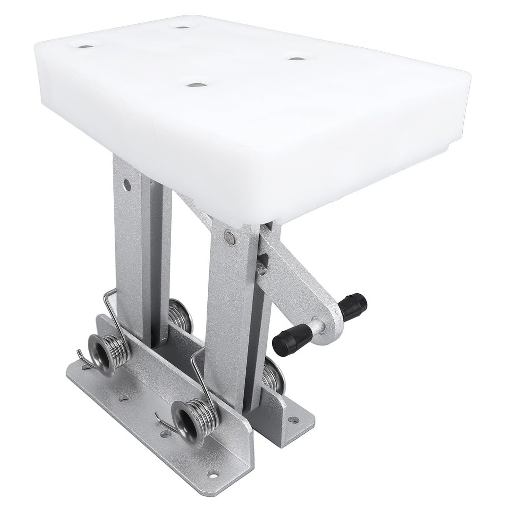 Boat Engine Support, Boat Motor Bracket Yacht Marine Aluminium Alloy 5 Gears Adjustable Engine Bracket for 2 Stroke 7 1/220 Horsepower Engine